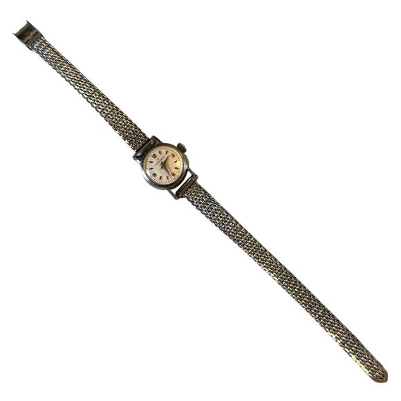 Vintage Eternamatic Cocktail Watch Ladies Automatic 10KT GF White Gold WORKS main image 4